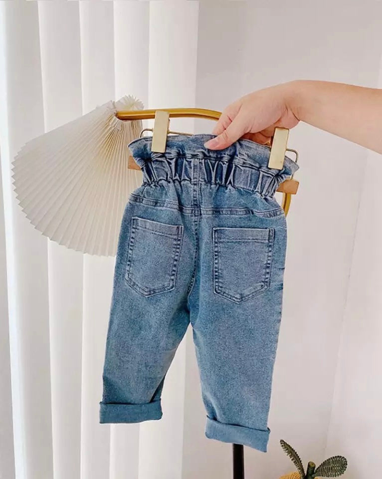 Denim Scrunch Waist