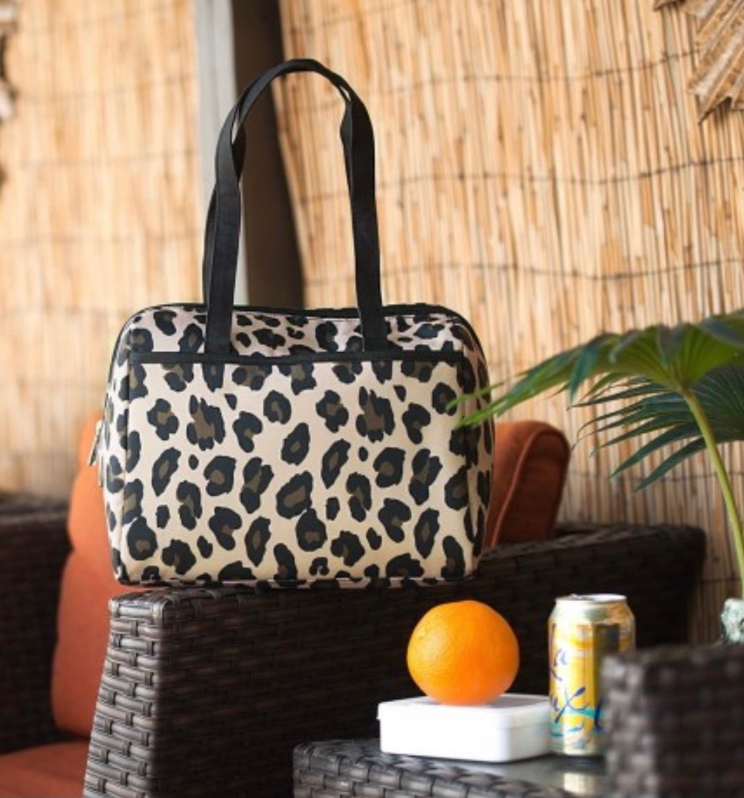 Cheetah Cooler Tote