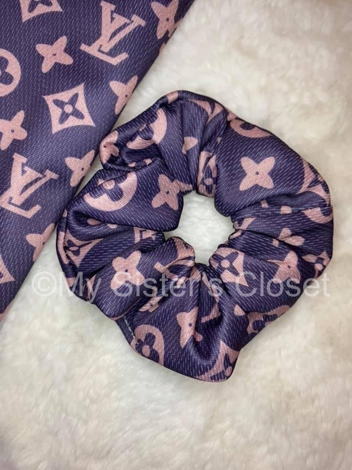 Pink & Purple LV Scrunchie