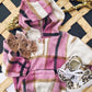 Pink Plaid Hoodie Flannel