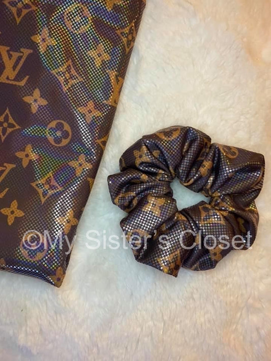 Shiny LV Scrunchie