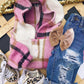 Pink Plaid Hoodie Flannel