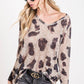 Taupe Leopard Top